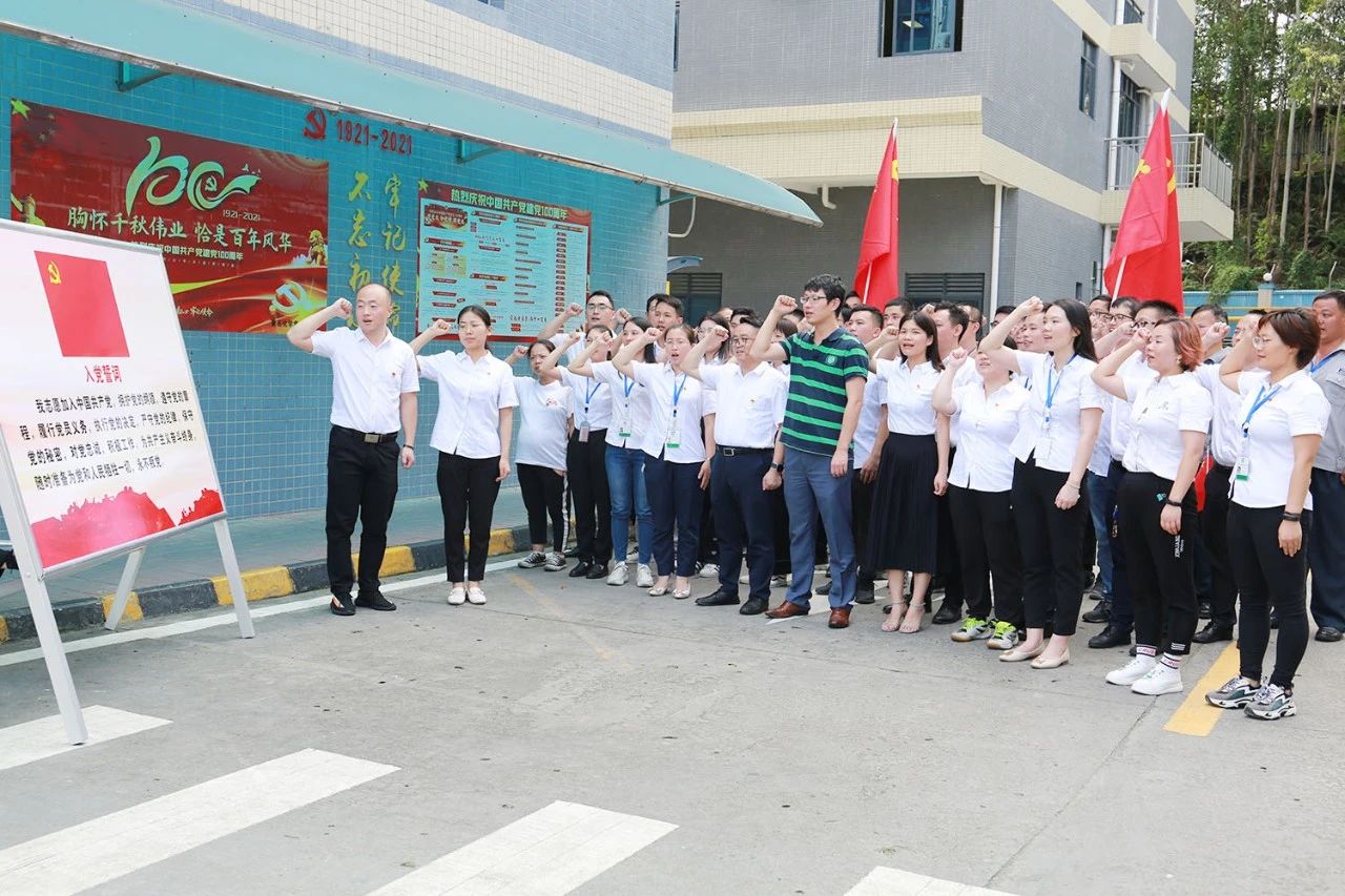 10-金尊国际党支部全体党员重温入党誓词合影